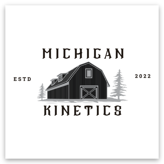 Michigan Kinetics - Black Barn 2"x2" Premium Sticker